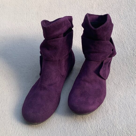 Rampage Buckley Faux Suede Slouch Booties Sz 7.5 - Picture 6 of 16